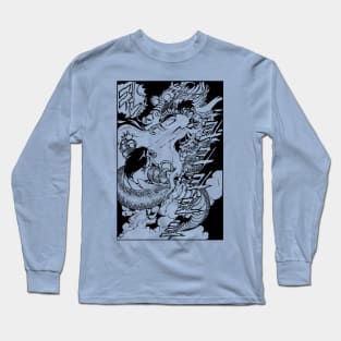 Street Fighter - Ryu vs. Blanka - Korean Manga Version Long Sleeve T-Shirt